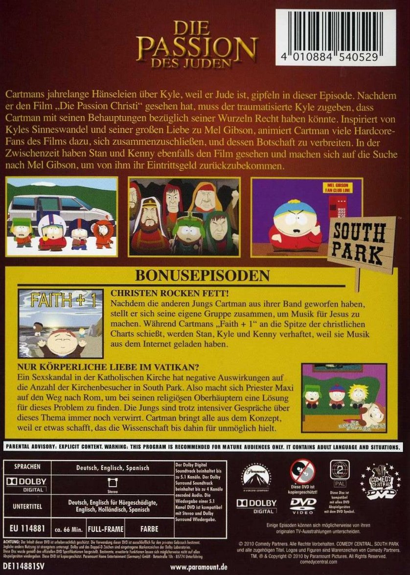 South Park Die Passion Des Juden Dvd Oder Blu Ray Leihen Videobuster De