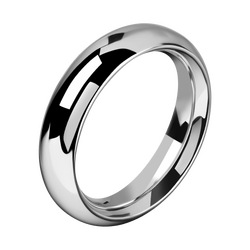 Breiter Edelstahl-Penisring, 4,5 cm