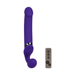 Vibrating Bendable Strap-On - Size XL, 35 cm