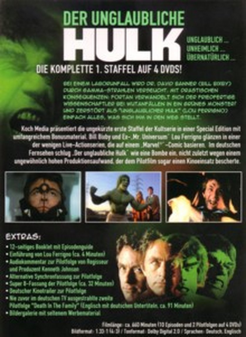 Der Unglaubliche Hulk Serie Staffel 1 Folge 1 Der unglaubliche Hulk - Staffel 1: DVD oder Blu-ray leihen - VIDEOBUSTER.de