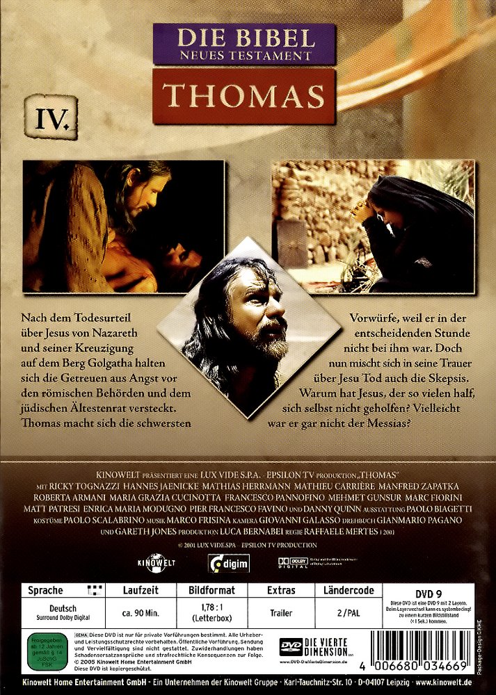 Die Bibel - Thomas: DVD oder Blu-ray leihen - VIDEOBUSTER