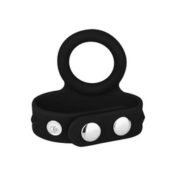 Penisring mit verstellbarem Hodengurt, 3   6,5 cm