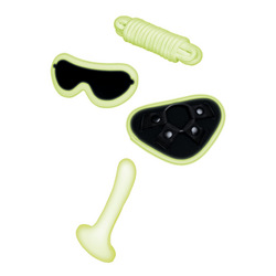 Glow in the Dark - Strap-On Set, 4 teilig