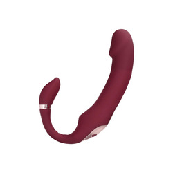 Bendable Vibrating Strapless Strap-on, 19 cm