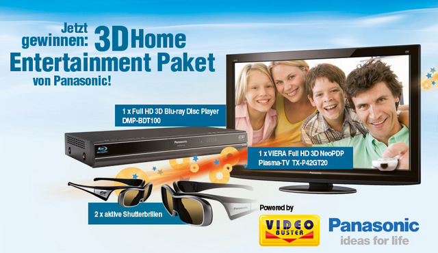 Kooperation mit Panasonic: Panasonic und Video Buster starten hoch dotiertes Gewinnspiel
