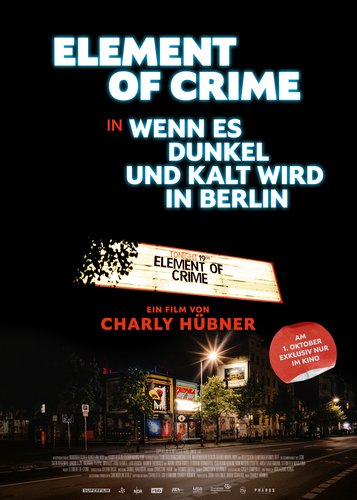 Element of Crime - Wenn es dunkel und kalt wird in Berlin - Poster 1