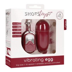 Vibrating 10 Speed Egg &amp; Remote, 8 cm