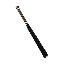 Suede Flogger With Glass Handle, 58 cm