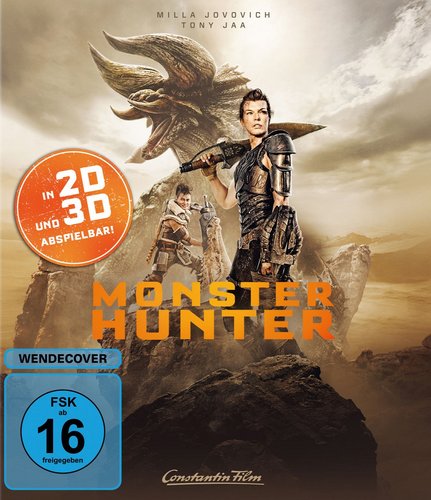Monster Hunter (Blu-ray 2D/3D), gebraucht, ohne Cover