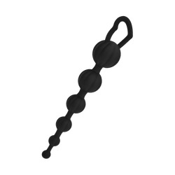 Silicone Butt Beads, 19 cm