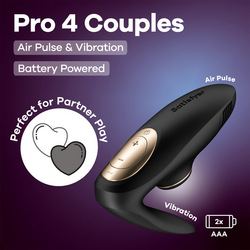 Satisfyer Pro 4 Couples - Batteriebetrieben, 11,5 cm