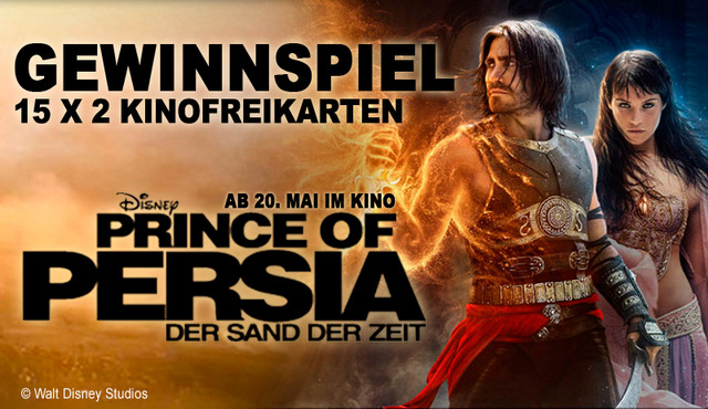 Prince of Persia Gewinnspiel: Freikarten, Games und der magische Sand der Zeit