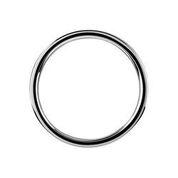 Massiver Ring mit Rautenmuster, 5,5 cm