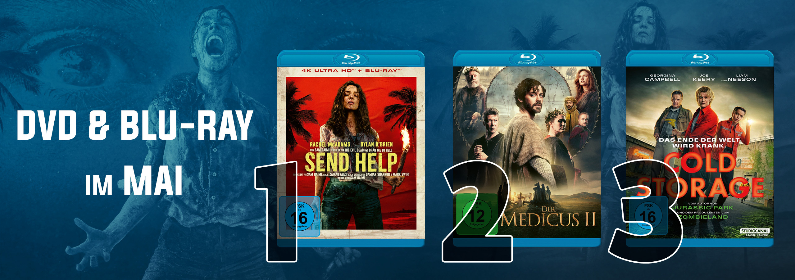 Die DVD & Blu-ray Charts Mai 2026: Gefährliche KI und ein Hoch auf fähige Mitarbeiterinnen!