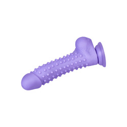 Genoppter Silikon-Naturdildo, 24,5 cm