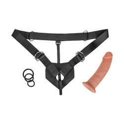 Strap-On Harness, 23 cm, 7 Teile