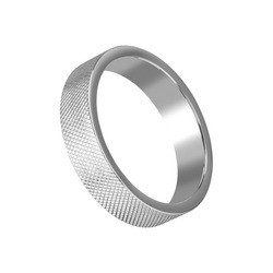 Massiver Ring mit Rautenmuster, 5,5 cm
