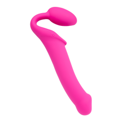 Vibrating Bendable Strap-On - Size L, 34 cm