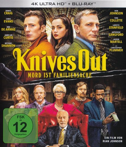 Knives Out - Mord ist Familiensache (4K UHD), gebraucht, ohne Cover