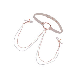 Peaches n CreaMe - Collar with Nipple Clamps