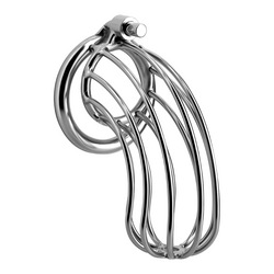 Metall-Peniskäfig mit Schloss, 11 cm