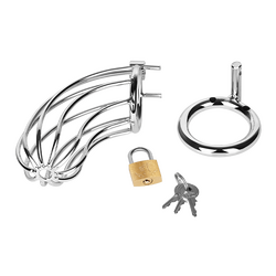 Peniskäfig aus Metall, inkl. Schloss, 12,5 cm