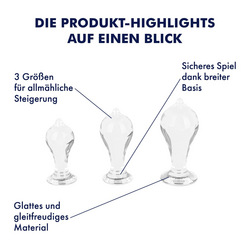 Sinnliches Analplug-Set, 3 Größen