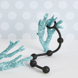 Silikon-Analkette mit Struktur, 24 cm