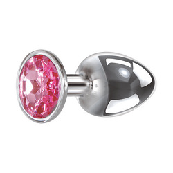 Large Pink Gem Anal Plug, 9,5cm