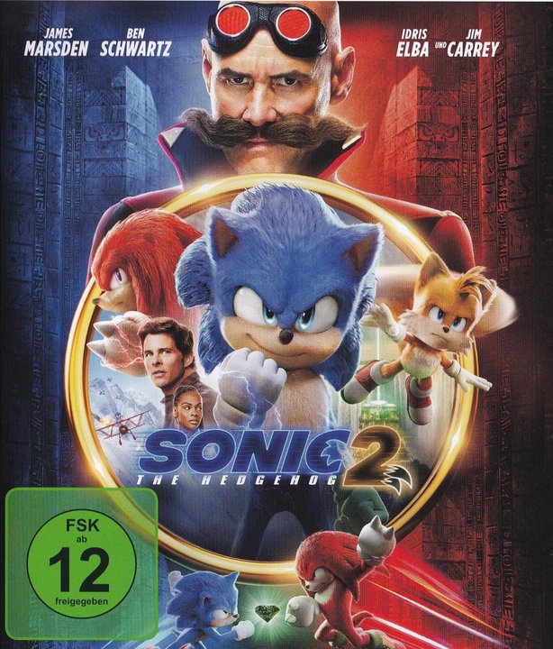Sonic the Hedgehog 2 (Blu-ray), gebraucht, ohne Cover