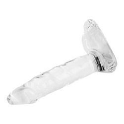 Naturgetreuer Glasdildo, 18 cm