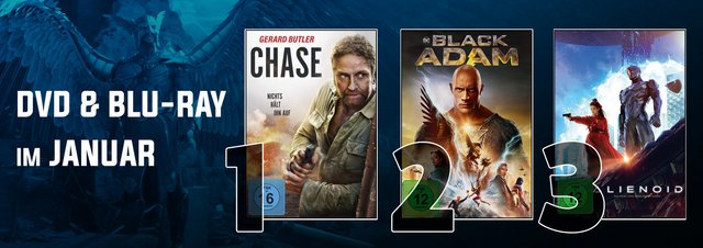 DVD & Blu-ray Charts Januar 2023: Eure Top 10: Die ersten Topfilme des Jahres 2023 stehen fest!