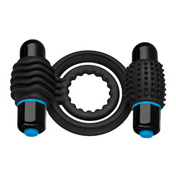 OptiMale - Vibrating Double C-Ring, 5,1 cm