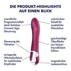 Satisfyer Big Heat Connect App, 22,5 cm