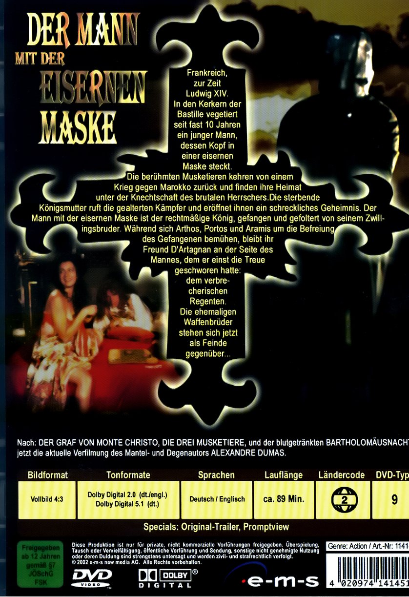 der mann mit der eisernen maske stream der mann mit der eisernen maske stream
