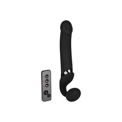 Vibrating Bendable Strap-On - Size L, 34 cm