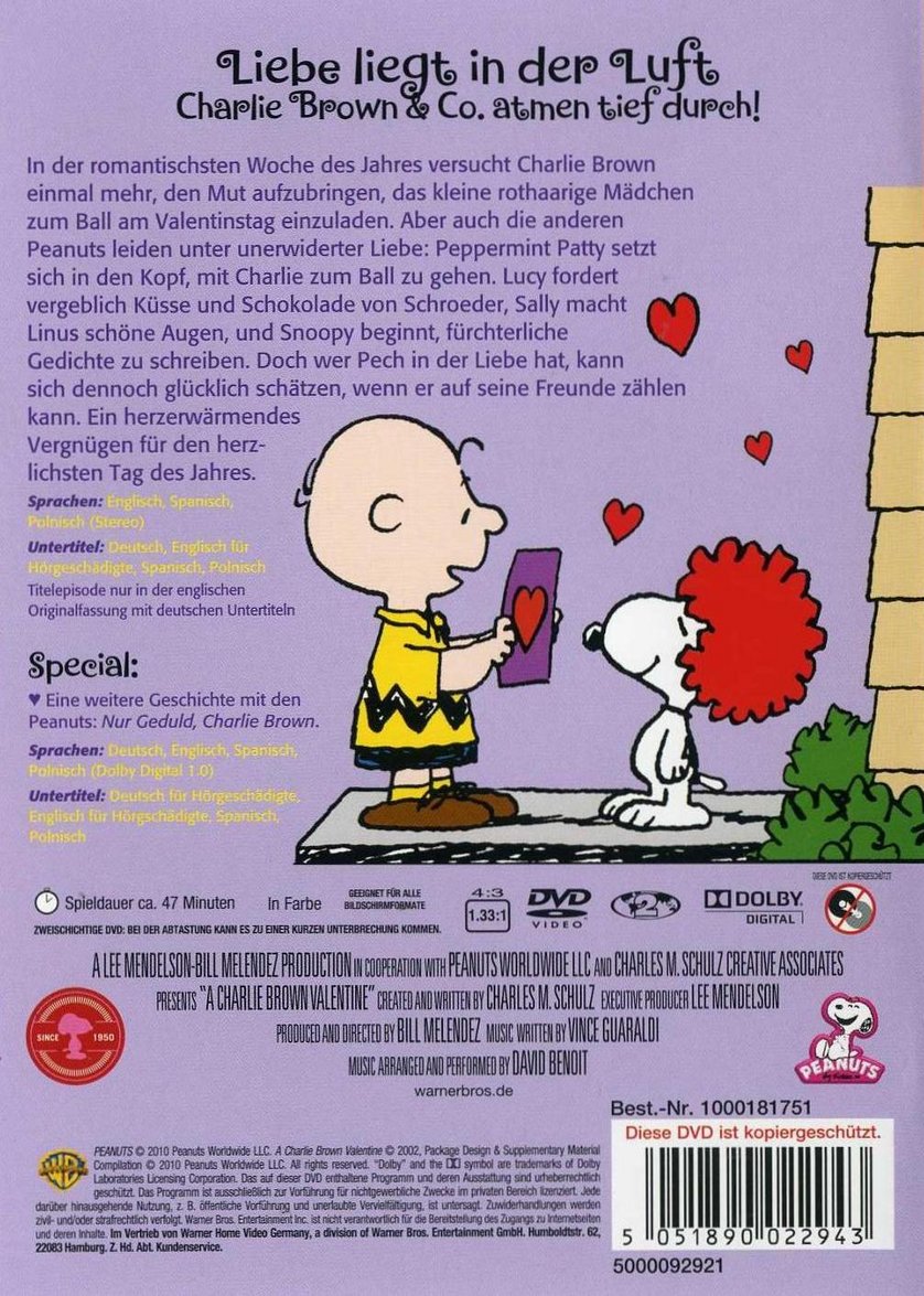 Die Peanuts A Charlie Brown Valentine DVD oder Bluray leihen