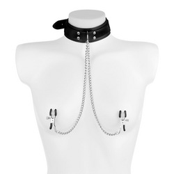 Halsband mit Nippelklemmen