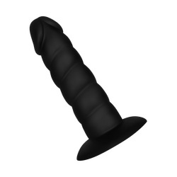 Gerippter Dildo aus Silikon, 13,5 cm