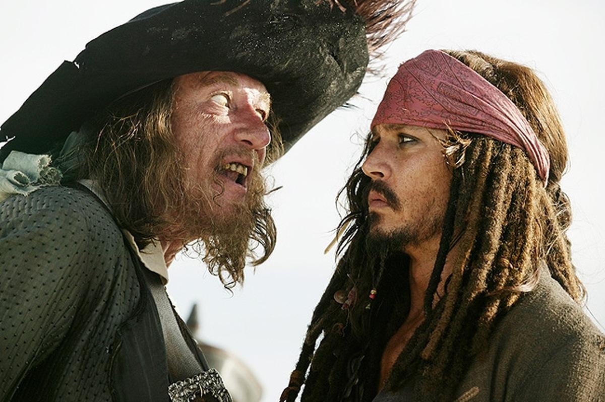 Geoffrey Rush und Johnny Depp © Walt Disney Home Entertainment 2007