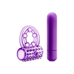Vibrating Double Strap Cock Ring, 6,3   8,3 cm