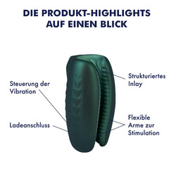 Elektrischer Masturbator aus Silikon, 13,4 cm
