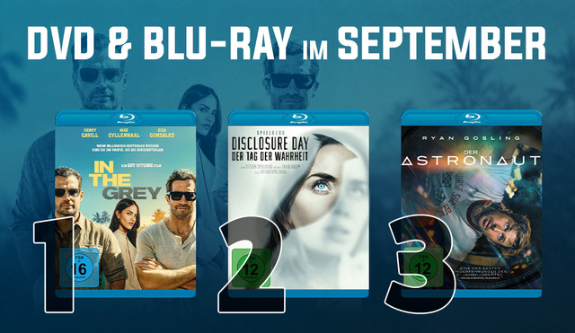 Die DVD &amp; Blu-ray Charts September 2026: Unterhaltung mit scha(r)fem Verstand!