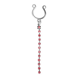 Nippelclip mit Strasskette
