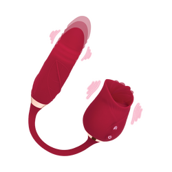 2-in-1 Vibrator Ooh Lala Lick, 30 cm