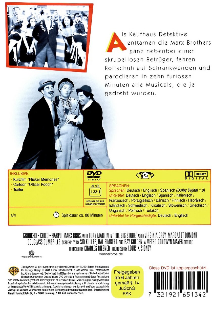 Die Marx Brothers im Kaufhaus DVD oder Bluray leihen VIDEOBUSTER.de