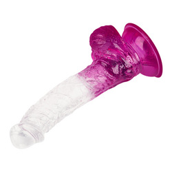 Flexibler Naturdildo mit Saugfuß, 20,5 cm