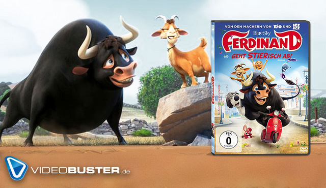 Ferdinand auf DVD, Blu-ray & 4K UHD: Filmheld Ferdinand geht im Frühling STIERisch ab!