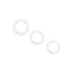 Strukturiertes Penisring-Set, 3 Teile, 2 - 5 cm