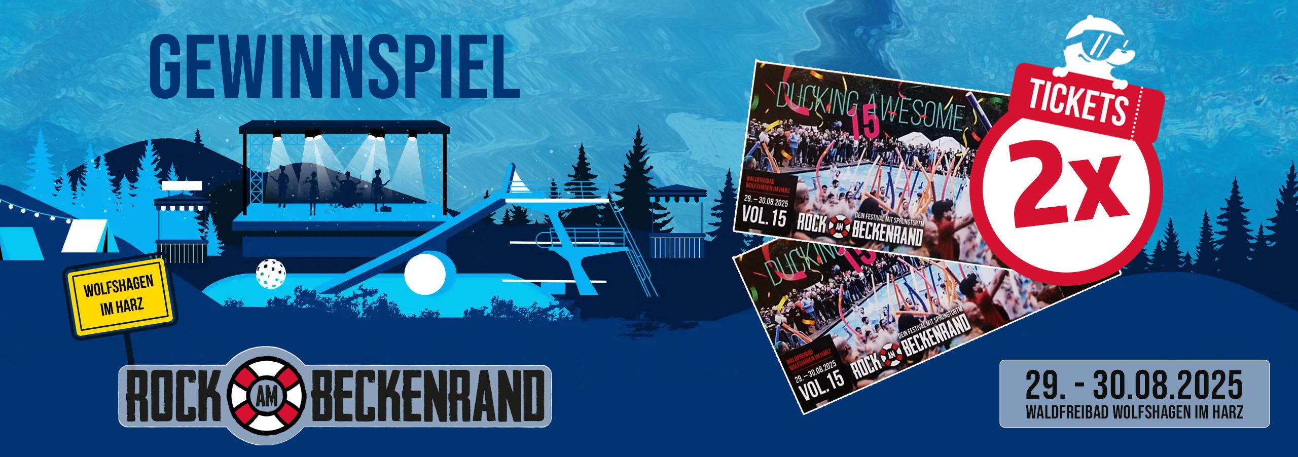 Gewinnspiel: Rock am Beckenrand 2025: Abtauchen, eintauchen und gewinnen - Macht mit!